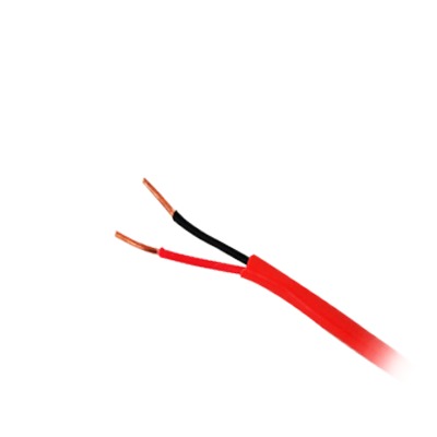 Bobina de 305 Metros / Alambre de Cobre / 2 x 16 AWG / Tipo FPLR, CL2R, C (UL) FT4 / Color Rojo / Para Aplicaciones en Sistemas de Detección de Incendio y Sistemas de Evacuación
