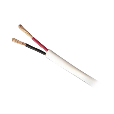 Bobina de 152 Metros / Cable de Cobre / 2 x 14 AWG / Tipo Audio CMR, CLR3R, FT4 / Para Intemperie / Color Blanco / Para Aplicaciones en Audio