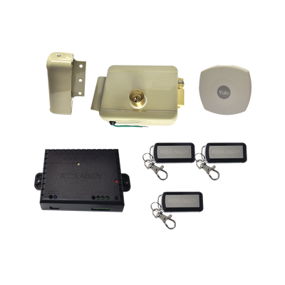 Kit Cerradura Eléctrica 321DC  Derecha y Hub para Apertura a través de Smarphone en cualquier parte del mundo