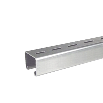 Unicanal Perforado 4 x 4 cm x 3 m / Calibre 16 / Galv. Electrolítico