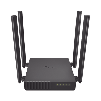 Router Inalámbrico doble banda AC, 2.4 GHz y 5 GHz Hasta 1200 Mbps, 4 antenas externas omnidireccional, 4 Puertos LAN 10/100 Mbps, 1 Puerto WAN 10/100 Mbps, Versión 6
