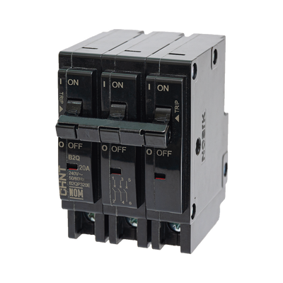 MCB - Interruptor Termomagnético Enchufable, Serie: B2Q, 3P, 30A, 240V (SKU:1002297)