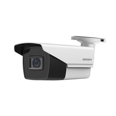 Bala TURBOHD 2 Megapixel (1080p) / Lente Mot. 2.7 mm a 13.5 mm / 70 mts IR EXIR / Exterior IP67 / Ultra Baja Iluminación / METAL / 24 VCA / 12 VCC