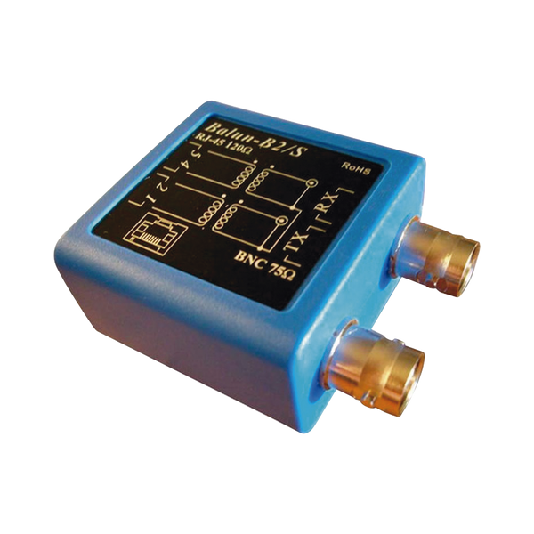E1 Balun Adapter - RJ48c 120 Ohm To Dual BNC 75 Ohm Passive Converter Box