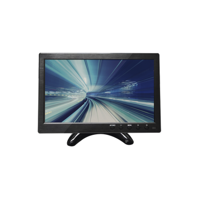 Monitor 10.1" TFT-LCD ideal para colocar en vehículos o DVR/NVR. Entradas de video HDMI, VGA y RCA (CVBS)