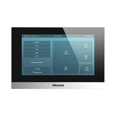 Monitor Linux de 7 Pulgada para interior / Intercom SIP / Compatible con cualquier frente de calle AKUVOX