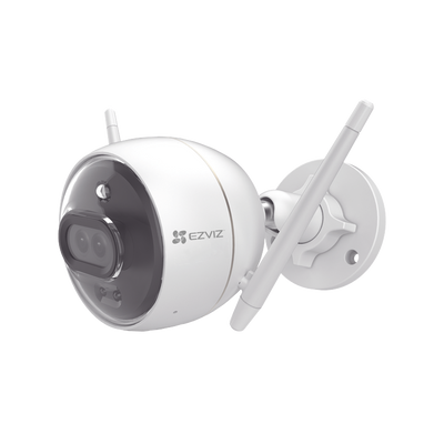 Bala IP 2 Megapíxel / Wi-Fi  / Doble Lente / COLORES EN OSCURIDAD /  Notificación a la App al Detectar Personas o Vehículos  / Grabación en la nube / Audio de dos vías / Ranura Para Memoria