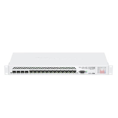 Cloud Core Router, CPU 36 Núcleos, Througput 16Gbps / 24Mpps, 12 Puertos Gigabit Ethernet, 4 Puertos SFP y 4 GB de memoria, Ideal para IPsec