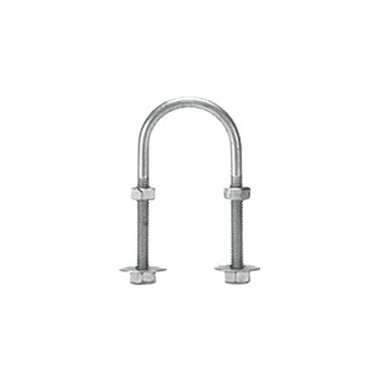 Abrazadera tipo U de 3/4", con acabado Electro Zinc, no incluye tuercas y arandelas