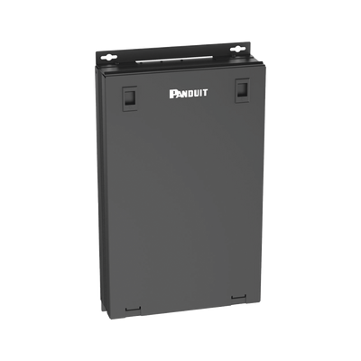 Punto de Consolidación Para 48 Puertos, Con Espacio para 2 UR , Instalación en Piso, Pared o Techo, Fabricado en Acero, Color Negro