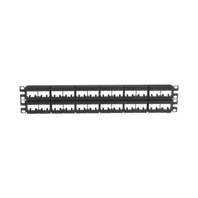 Panel de Parcheo Modular Mini-Com (Sin Conectores), Plano, Sin Blindaje, de 48 puertos, 2 UR