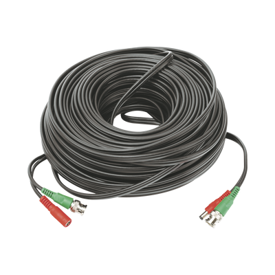 50 metros / Cable coaxial ( BNC ) + Alimentación / 100 % Cobre / Para Cámaras 4K  / Uso interior