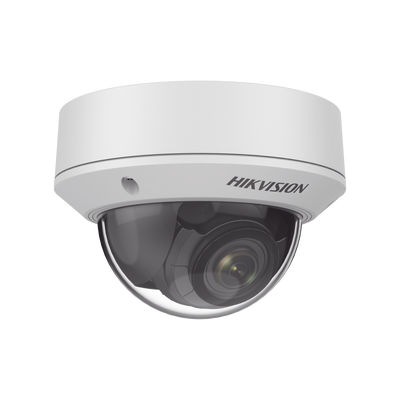 Domo IP 4 Megapixel / Lente Mot. 2.8 - 12 mm / 30 mts IR / H.265+ / Exterior IP67 / IK10 / WDR 120 dB / Metal / PoE / ONVIF