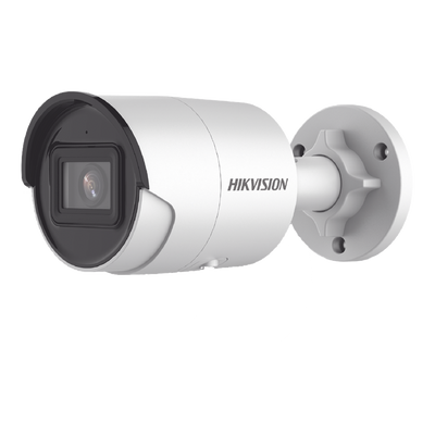 Bala IP 4 Megapixel / Lente 2.8 mm / 40 mts IR EXIR / Exterior IP67 / WDR 120 dB / PoE / Micrófono Integrado / Videoanaliticos (Filtro de Falsas Alarmas) / Ultra Baja Iluminación / Metal  / MicroSD