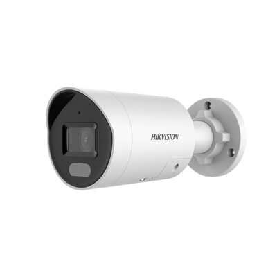 [ PROTECCIÓN ACTIVA ] Bala IP 4 Megapixel / Imagen a Color 24/7 / PoE / Lente 2.8 mm / Luz Blanca 40 mts / Exterior IP67 / Luz Intermitente y Alerta de Audio / Videoanaliticos (Filtro de Falsas Alarmas) / WDR 130 dB / Captura Facial / MicroSD