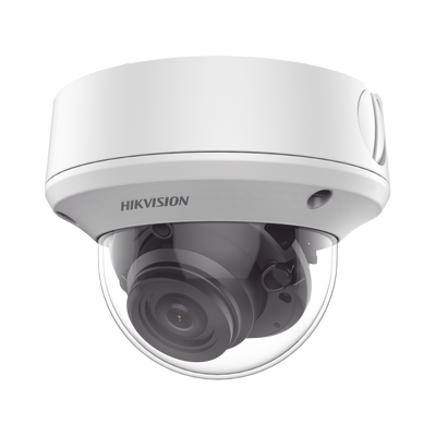 Domo TURBOHD 5 Megapixel / Lente Motorizado 2.7 - 13.5 mm / IR EXIR 40 mts / TVI-AHD-CVI-CVBS / IK10 / IP67 / dWDR