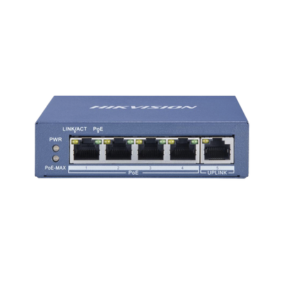 Switch Gigabit  PoE+ / No Administrable / 4 Puertos 10/100/1000 Mbps PoE+ / 1 Puerto 10/100/1000 Mbps Uplink /  35 W