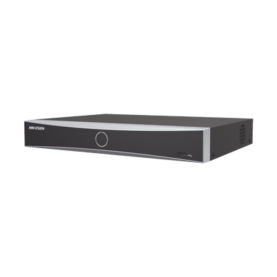 NVR 12 Megapixel (4K) / 16 canales IP / AcuSense (Evita Falsas Alarmas) / Reconocimiento Facial / 1 Bahías de Disco Duro  / HDMI en 4K