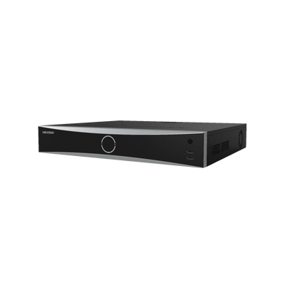 NVR 12 Megapixel (4K) / 32 canales IP / AcuSense (Evita Falsas Alarmas) / Reconocimiento Facial / 4 Bahías de Disco Duro /  HDMI en 4K / Entrada y Salida de Alarmas