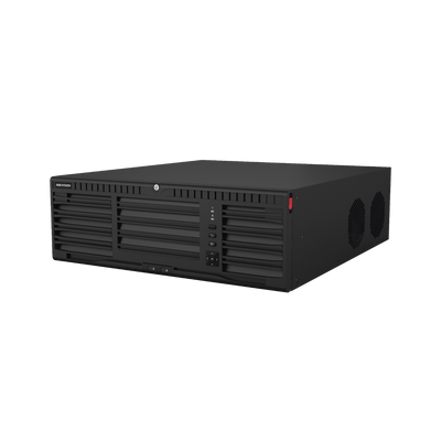 NVR 32 Megapixel (8K) / 64 canales IP / Soporta Cámaras con AcuSense  / 16 Bahías de Disco Duro / 2 Tarjetas de Red / Soporta RAID con Hot Swap / HDMI en 8K / Soporta POS