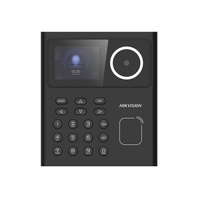 Terminal Facial Min Moe con lector de Tarjetas PROX EM para Control de Acceso o Asistencia /  500 rostros / Detección de Cubrebocas / HikConnect / Reconocimiento a 1.5 mts de distancia