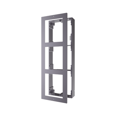 Base de 3 Espacios para Videoportero IP Hikvision / Instalación en SUPERFICIE