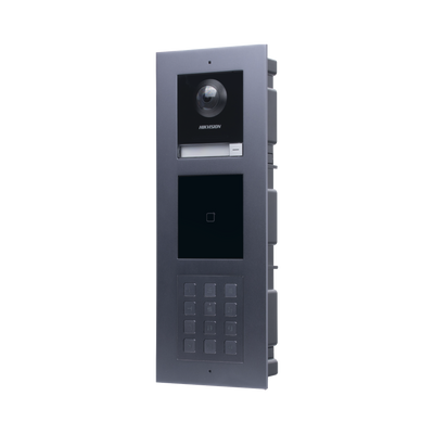 Videoportero IP MULTIAPARTAMENTO con llamada a App de Smartphone y Lector de Tarjetas EM / 2da Generación (Modular) / Montaje para EMPOTRAR incluido / Apertura con CONTRASEÑAS y TARJETAS