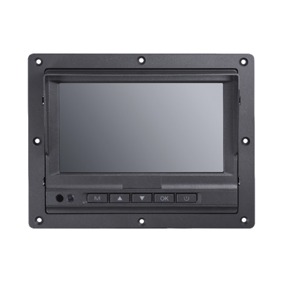 Monitor y Botones de 7" LCD / Compatible con DVR Móvil HIKVISION / Conector Tipo Aviación