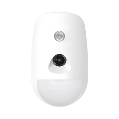 (AX PRO) CÁMARA Inalámbrica + PIR / 6 Años de Batería / Inmunidad a Mascotas / Rango de Detección de 12 mts / Angulo de 85.9° de Cobertura / 1 Kilómetro de Cobertura / Uso Interior / No compatible con el panel