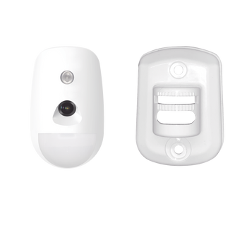 (AX PRO) Detector PIR Interior con Cámara Inalámbrica / Inmunidad a Mascotas / Rango de Detección de 12 mts / Angulo de 85.9° de Cobertura + Montaje de Pared