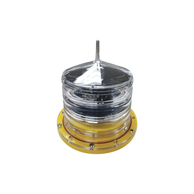 Estrobo led para Obstrucción Autónoma con Led Color Rojo con Panel Solar (Luz Fija o Estroboscópica configurable) / No incluye montaje