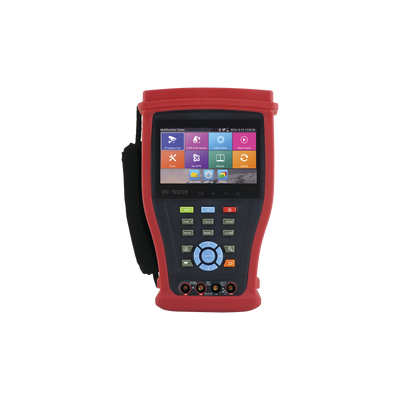 Probador de Video Android con Pantalla LCD de 4.3" para IP 4K / HD-TVI (8MP), HD-CVI (8MP), AHD (5MP) / Multímetro Digital, HDMI Entrada/ Salida, WiFi