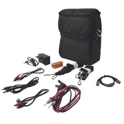 Kit de accesorios para probadores de vídeo EPMONTVI incluye: maleta, probador de cable, cables de conexion.