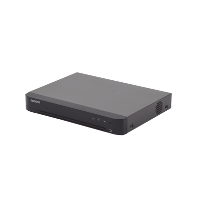 DVR 5 Megapixel / 3K Lite / 4 Canales TURBOHD + 2 Canales IP / 1 Bahía de Disco Duro / Audio por Coaxitron / Evita Falsas Alarmas / Salida de Vídeo en Full HD