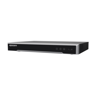 DVR 8 Megapixel / 4 Canales TURBOHD + 2 Canales IP / 1 Bahía de Disco Duro / Audio por coaxitron / 4 Entradas de Alarma / 1 Salida de Alarma / Detección de Rostros / H.265+