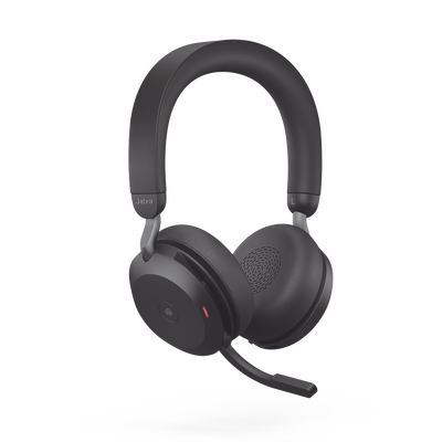 Jabra Evolve2 75, Auricular stereo versión MS con cancelación de ruido activa, dongle USB-A indicador de ocupado (Busylight)(27599-999-999)