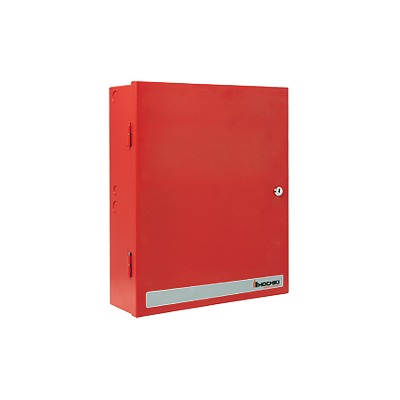Fuente de poder, Seleccionable 12 ó 24 Vcc 3A, Gabinete color rojo.