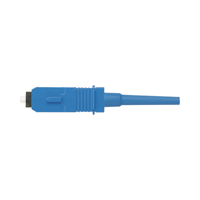 Conector de Fibra Óptica SC Simplex OptiCam, Monomodo 9/125 OS2, Pre-pulido, Color Azul
