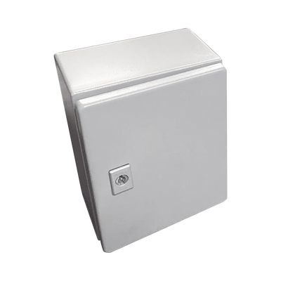 Gabinete de Acero, Nema 4 -IP 66 de 60 x 60 x 25 cm con Platina y certificado UL.