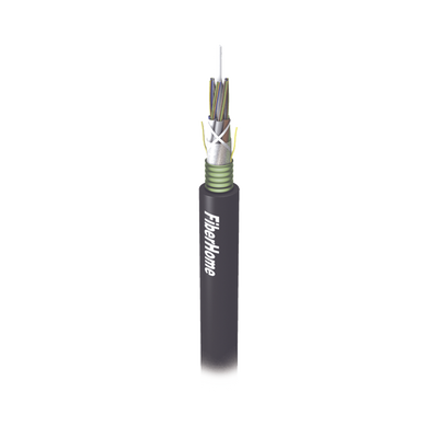 Cable de Fibra Óptica para Exterior G.652D, Armada, Monomodo de 6 Hilos, Loose Tube, Forro Negro, Precio por metro