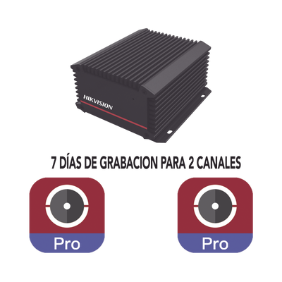 Kit de Grabación en la Nube Hik-ProConnect + 2 Licencias de 7 días por 1 Año