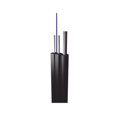 Cable de Fibra Óptica Aérea Mini Figura 8 G.657A2 tipo Drop, Monomodo de 1 Hilo (unifibra), Color Negro, Precio por metro