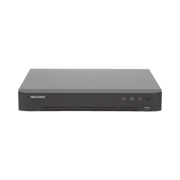 (Reconocimiento de Rostros / ACUSENSE) DVR 4 Megapixel / 16 Canales TURBOHD + 8 Canales IP / 1 Bahía de Disco Duro / 1 Canal de Audio / Audio por Coaxitron