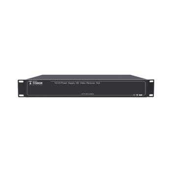 (SOLO RECEPTOR) TRANSCEPTOR ACTIVO DE 16 CANALES / VIDEO+PODER en un solo Cable UTP / 150 metros en 4K, 200 metros en 5 MP/ Envía 36 Vcc y Recibe 12 Vcc / TODO INCLUIDO PARA RACK / HD-TVI/CVI/AHD/CVBS / SIN RUIDO / INSTALACIÓN LIMPIA.