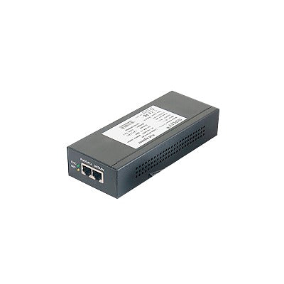Inyector Super Hi-PoE / 56 Vcc / 30 Watts / Para Domos HIKVISION PTZ / IP (-AE / DE) / Soporta 802.3 af /at