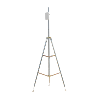 Kit de Montaje de Tripie con Mástil de 6 metros Ideal para instalar Antenas, Radios, Cámaras, etc...