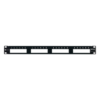 Patch Panel MAX Modular (vacío), de 24 Puertos, Plano, 1UR