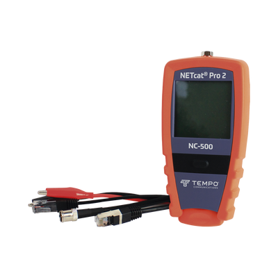 Probador Profesional para cable UTP, STP y Cable Coaxial (NETcat® Pro2) con Pantalla táctil retroiluminada