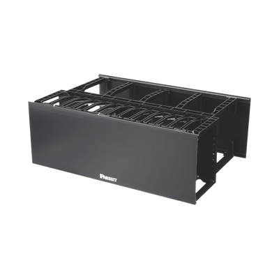 Organizador de Cables Horizontal NetManager, Doble (Frontal y Posterior), Para Rack de 19in, 4UR