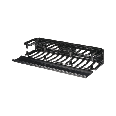 Organizador de Cables Horizontal NetManager, Sencillo (Solo Frontal), Para Rack de 19in, 2UR